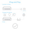 KuWFi 5/8Port Gigabit Switch Ethernet Smart Switcher High Performance 1000Mbps Network Switch RJ45 Hub Internet Injector