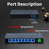 HORACO 8 Port 2.5G Ethernet Switch 2.5GBASE-T Network Switcher 10Gigabit Uplink Plug and Play Hub Internet Splitter Fanless