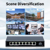 HORACO 8 Port 2.5G Ethernet Switch 2.5GBASE-T Network Switcher 10Gigabit Uplink Plug and Play Hub Internet Splitter Fanless