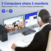 Network switch 8K@30Hz USB LAN Switch USB3.0 KVM SWITCH Game live screen splitter Adapter Extended Screen USB HUB plug and play