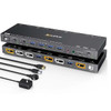 Network switch 8K@30Hz USB LAN Switch USB3.0 KVM SWITCH Game live screen splitter Adapter Extended Screen USB HUB plug and play