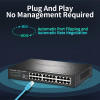 TP-Link 24 Port Gigabit Ethernet Switch 1000BASE-T Networking Hub Internet Splitter Rack Mounted VLAN Auto MDI/MDIX TL-SG1024DT