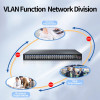 HORACO 52 Port L3 Managed Ethernet Switch 10G Uplink SFP Network Switcher 48 Port Gigabit Management Hub Internet Splitter