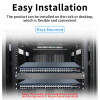HORACO 52 Port L3 Managed Ethernet Switch 10G Uplink SFP Network Switcher 48 Port Gigabit Management Hub Internet Splitter