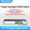 XikeStor L3 Managed 12 port 10G Switch SFP+ internet hub Ethernet Web Management Core Networking Support Dynamic Routing & DHCP