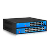AI 27 Ports POE Switch ethernet poe gigabit RJ45 Uplink SFP 1000Mbps Network VLAN Hub Smart Ethernet Switcher 300W for IP Camera