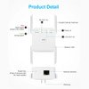 2.4 5G Dual Band Wireless Extender Repeater 1200M WiFi Booster Amplifier UK EU Plug Antenna Signal Booster Access Point