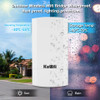 KuWfi Outdooor Wireless Bridge 300Mbps CPE Wi-fi Bridge PTP Long Range Extender AP Repeater Support 24V POE 4KV Lightning Protec