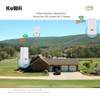 KuWfi Outdooor Wireless Bridge 300Mbps CPE Wi-fi Bridge PTP Long Range Extender AP Repeater Support 24V POE 4KV Lightning Protec