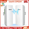 UeeVii CPE241 Wireless Bridge 2.4Ghz Outdoor Wifi Router 100Mbps 1KM Long Range Extender Wifi Repeater 10dBi Signal Amplifier