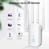 DBIT WiFi Extender Signal Range Booster, Dual Band 1200Mbps Wireless Internet Repeater, Remote Signal Amplifier for Home