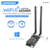 WiFi 6 1800Mbps BT 5.2 PCI-E Wireless Adapter MT7921 Chip Network WIFI Card Antenna for desktop VS 5374Mbps Wifi 6E USB Adapter