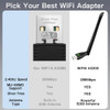 FENVI WIFI 6 USB Adapter AX286 Network Card Dongle 2.4GHz 802.11AX Antenna Signal Reception For Laptop Windows 10 11 Driver Free