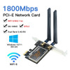 1800Mbps Wifi 6 MT7921 PCI Express Wireless Adapter Bluetooth 5.2 Dual Band 802.11AX/AC Wi-fi Network Card Windows 10 11