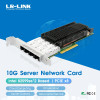 LR-LINK 1024PF-4SFP+ PCIe x8 Quad-port 10G Network Card SFP+ Ethernet Network Adapter Intel 82599 Chip Based