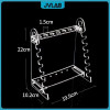 Plexiglass Rack Pipette Straw Holder Trapezoid Laboratory Pipettor Holder PMMA Stand 16 Wells Hole Diameter 14mm 15mm