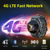 PPWOLF 2023 New 4G LTE Android Smart Watch 6+128G Dual CPU SIM Card