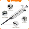 WESTTUNE Plastic Micro Pipette Gun Lab Single Channel Pipettor Adjustable Volume Dropper Micropipette Half Autoclavable with Tip