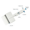 Xin Tester Manual Digital Adjustable 12 Channel Pipette Lab Option MicroPipette Variable Volume Pipettor Capacity 0.5ul-300ul