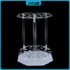 Plexiglass Rack Pipette Straw Holder Circular Laboratory Pipettor Holder PMMA Stand 32 Wells Hole Diameter 11 12 16mm