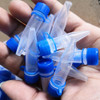 100pcs , 1.5ml Screw Cap Skirted Centrifuge Tube for Lab Experiment Plastic Centrifugal Freezing Tube