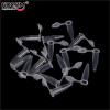 100 PCS Clear Micro Plastic Test Tube Centrifuge Vial Snap Cap Container for Laboratory Sample Specimen School Stationery 0.5 ML