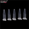 100 PCS Clear Micro Plastic Test Tube Centrifuge Vial Snap Cap Container for Laboratory Sample Specimen School Stationery 0.5 ML