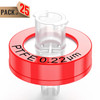 Syringe Filters,PTFE Membrane 1.0μm/0.45μm/0.22μm Pore Size,13mm Diameter,25 Pcs by Ks-Tek