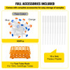 VEVOR 500Pcs 15ML 50ML Centrifuge Plastic Test Tubes With Rack Conical Transparent Box Storage for Lab Sample Storage & Separate