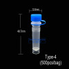 500pcs/lot 1.5ml Plastic Freezing Tube PP Centrifuge Tube Laboratory Science Vials
