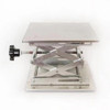Stainless Steel Lift Jack Stand Mini Deck Scientific Scissor Lifting Jack Platform Precision Repair Stand (Silver)