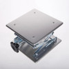 Stainless Steel Lift Jack Stand Mini Deck Scientific Scissor Lifting Jack Platform Precision Repair Stand (Silver)