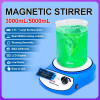 Xin Tester Magnetic Stirrer, LED Digital Magnetic Mixer, 3000/5000ml Magnetic Stir Plate with Stir Bar AC100-240V