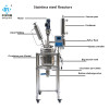 Chemistry Mini Lab stainless steel jacketed reactor Reaction Vessel with continuous stirred tank