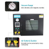 ZOIBKD 0.9 Cu Ft 25L 5-Side Heating Vacuum Drying Oven with 7 Shelves Stainless Steel Vacuum Chamber