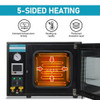 ZOIBKD 0.9 Cu Ft 25L 5-Side Heating Vacuum Drying Oven with 7 Shelves Stainless Steel Vacuum Chamber