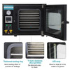 ZOIBKD 0.9 Cu Ft 25L 5-Side Heating Vacuum Drying Oven with 7 Shelves Stainless Steel Vacuum Chamber