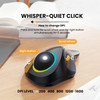 ProtoArc EM03 Wireless Bluetooth Trackball Mouse Rechargeable Ergonomic RGB Backlit Rollerball Mice for Windows Mac iPad