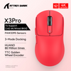 X3 PixArt PAW3395 Bluetooth Mouse 2.4G Tri-Mode Connection, 26000dpi, 650IPS, 49g Lightweight Macro Gaming Mouse