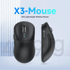 X3 Lightweight Wireless Gaming Mouse with 3 Mode 2.4G USB-C Wired Bluetooth 26K DPI PAW3395 Optical Sensor for PC/Laptop/Win/Mac