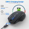 Rechargeable Computer Mice Wirless Gaming Mouse Wireless Mouse Bluetooth mouse Ergonomic Silent Usb Mause Gamer for Laptop Pc