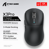 Attack Shark X3 Bluetooth Mouse , 49g Lightweight , PixArt PAW3395, Tri-Mode Connection, 26000dpi, 650IPS, Macro Gaming Mouse