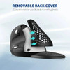Ergonomic Vertical Wireless Bluetooth Mouse with Oled Screen Rechargeable Cover for Computer Office Removable Back Cover Mouse
