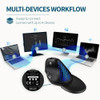Ergonomic Vertical Wireless Bluetooth Mouse with Oled Screen Rechargeable Cover for Computer Office Removable Back Cover Mouse