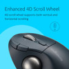 New Kensington Wireless Mouse TB550 Trackball with Bluetooth*2 and 2.4GHz Receiver Rechargeable Battery 51% Recycled Material