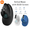 Xiaomi M618XSD Seeker Ergonomic Vertical Mouse with OLED Screen 4000DPI Rechargeable 1000mA Removable Back Cover For Computer PC