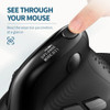 Xiaomi M618XSD Seeker Ergonomic Vertical Mouse with OLED Screen 4000DPI Rechargeable 1000mA Removable Back Cover For Computer PC