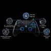 QRD Spark N5 Wireless Controller for PS4 PS3 PS2 IOS Android PC Hall Effect 9-color LED lights Vibration effect PS4 Gamepad