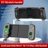 D8 Telescopic Mobile Phone Gamepad with Turbo/6-axis Gyro/Vibration Wireless Bluetooth Game Controller for Android iOS Switch PC