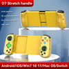 D8 Telescopic Mobile Phone Gamepad with Turbo/6-axis Gyro/Vibration Wireless Bluetooth Game Controller for Android iOS Switch PC